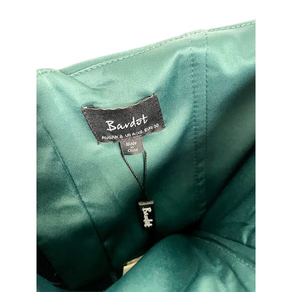 BARDOT Camellia One-shoulder Sheath Dress In Evergreen US 4 NWT - Picture 11 of 12